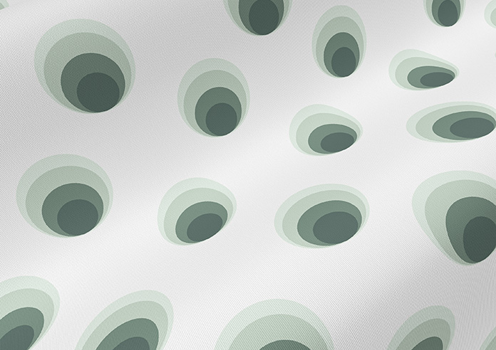 Retro 60s Spots, Forest - Twist&Fit Roller Blind - Image 4